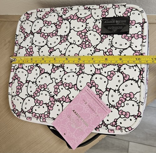 Hello Kitty Sanrio Impressions Vanity White Multi Compartment Cosmetic Bag Case - Picture 15 of 16