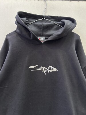 Vintage Staind Band Logo Embroidered Hoodie Giant Black Rock Band Sizes L XL