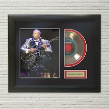 B. B. King Reproduction Signature Framed 45 Record Display "M4"