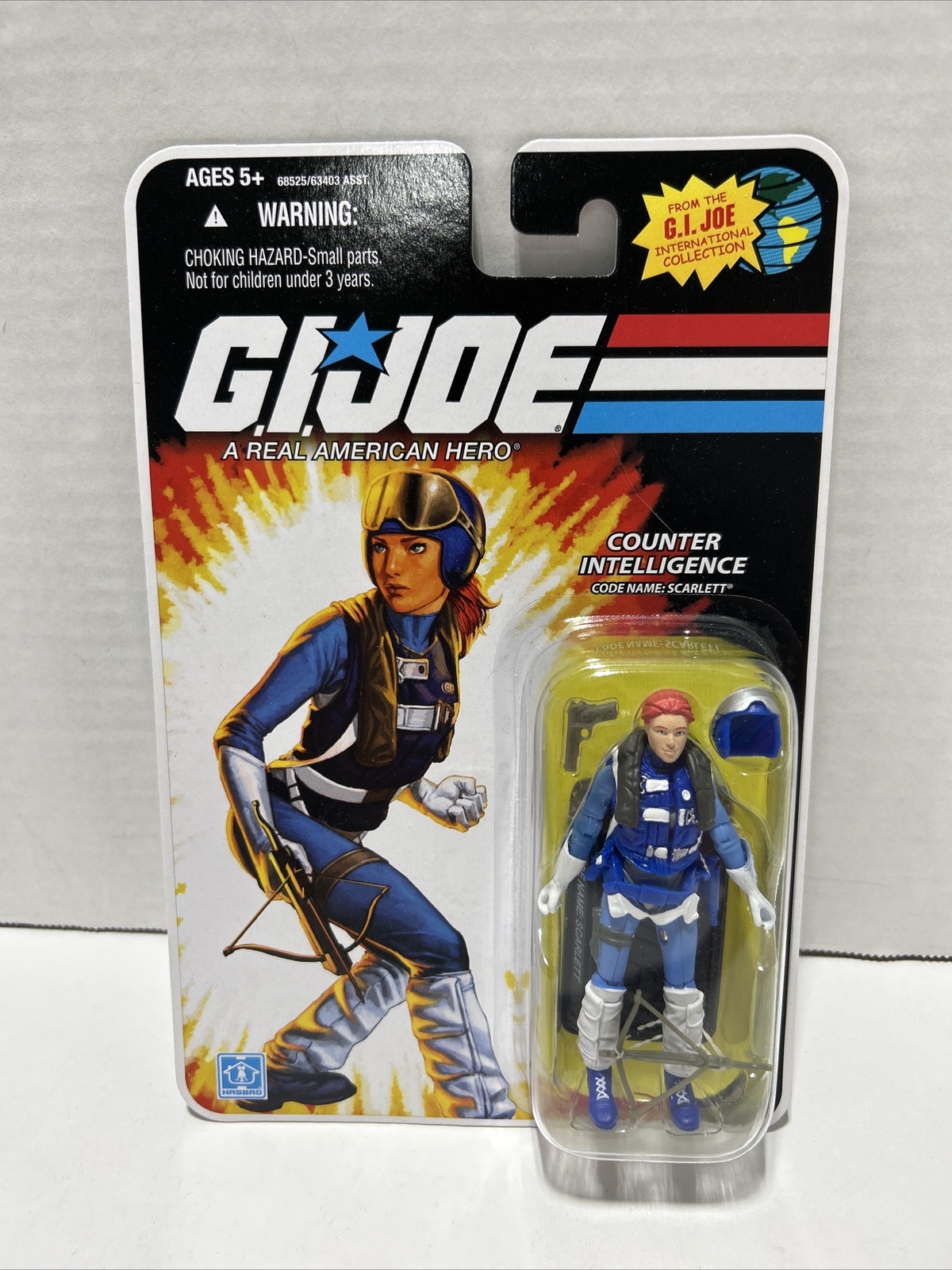 G.I. Joe Scarlett International Collection 3.75" Counter Intelligence Mint J1