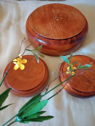 Bariboncraft Canda Wooden Bowls 3 Piece Set - Picture 2 of 3