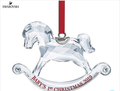 Swarovski Baby's 1st Christmas Ornament, Annual Edition 2019 MIB #5439947
