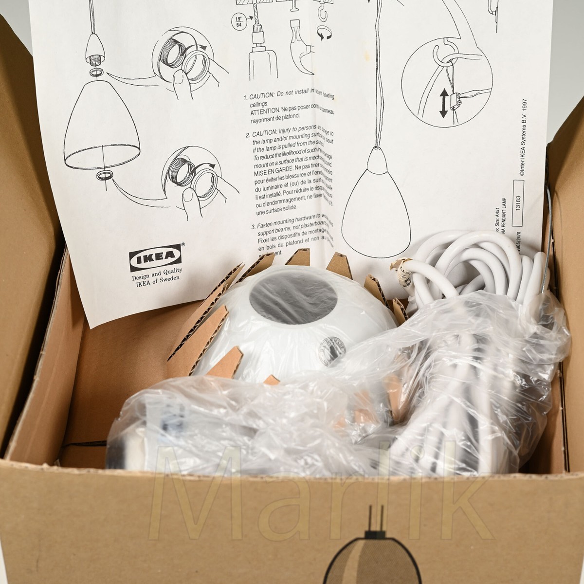 Vintage Ikea Kvintett Ceiling Lamp 9