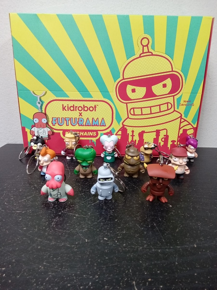 Futurama Zipper Pull / Keychain Full Set Of 12 by Kidrobot