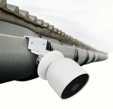 Wasserstein Weatherproof Gutter Mount for Google Nest Cam (Battery) (White)