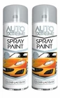 2 x Auto Extreme Automotive Clear Lacquer Spray Paint Aerosol Can Spray - 250ml