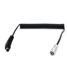 BMPCC 4K 6K Blackmagic Camera Power Sprial Cable Right Angle DC 2.5mm