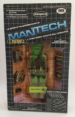 GIG MANTECH DOOMTECH SPACE FIGURE VINTAGE 1983 NEW IN BOX REMCO motu ko robot