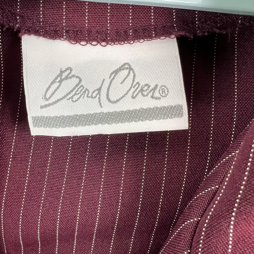 Levi's изгиб более 2 ПК брюки костюм комплект женщин Blazer размер 16 брюки 14 бордовый - Изображение 4 из 4