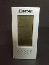 History Channel Club Digital Calendar Clock Thermometer Temperature Date Time