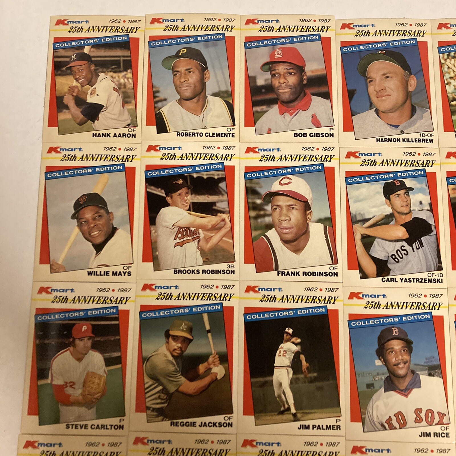 Kmart 25th Anniversary Baseball Cards