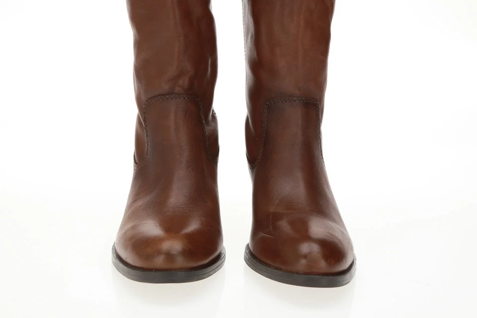 Botas de montar altas de cuero marrón tostado Taylor FRANCO FORTINI 235625 talla 6,5 M Foto 4 de 4