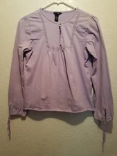 American Eagle Outfitters women's purple long sleeve pullover shirt size PM