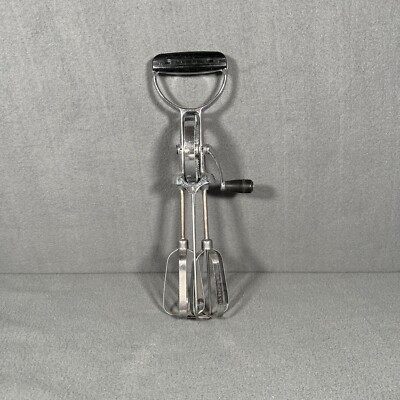 Vtg EKCO Best Egg Beater Mixer/Hand Held Mixer Stainless Steel Made In USA