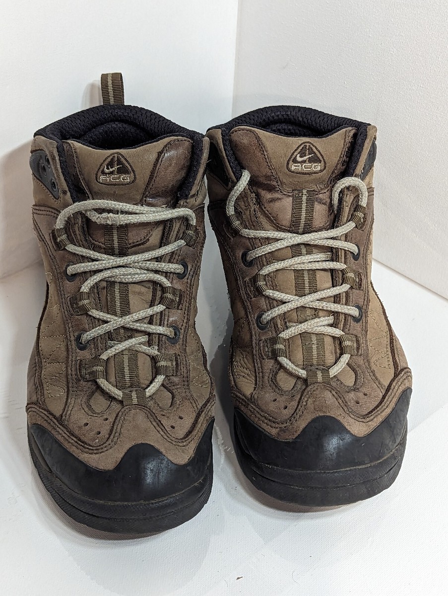 韓国人気 [9.hpe] Boots ringer T Vintage Nike ACG Brown Leather Hiking Boots Womens Size 9.5