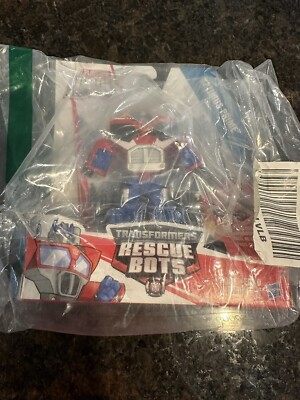 Transformers Playskool Heroes Rescue Bots Optimus Prime New Action Figure Rare