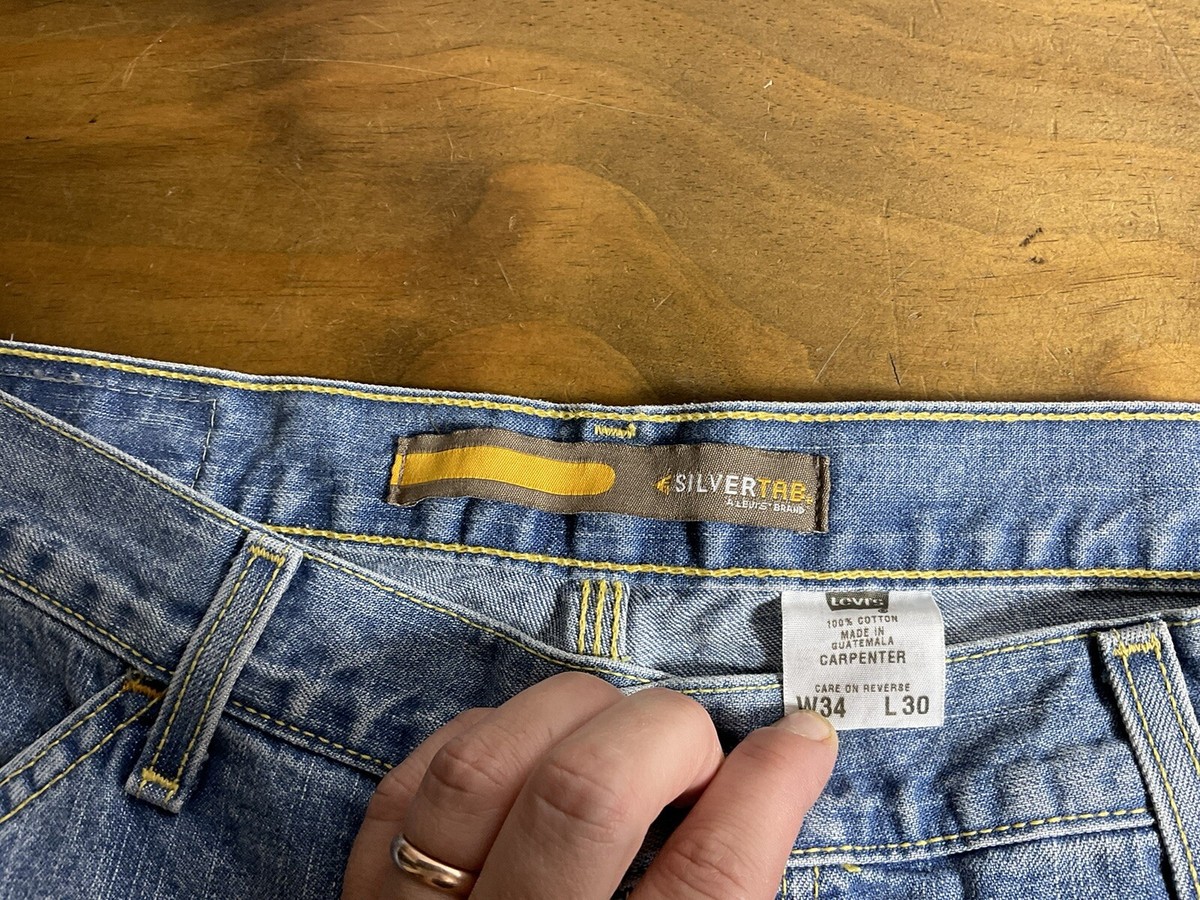 【Levi's】リーバイス SILVERTAB CARPENTER 34×30 RULEZ | Levi's Silvertab Baggy Carpenter 👤180cm Medium