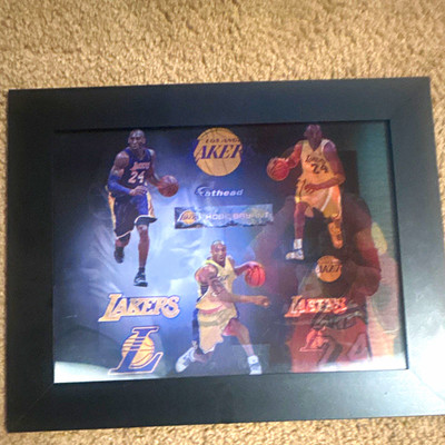Fathead Los Angeles Lakers Framed Print Horizontal Multicolor