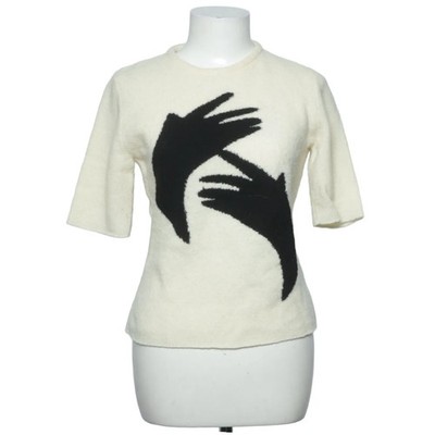 Carven, Strickpullover, Größe: M, Weiß/Schwarz, Polyamid/Wolle, Sonstiges #Gnt