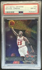 1997-98 Skybox Metal Universe Michael Jordan #23 Bulls PSA 8
