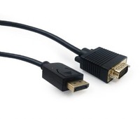 8716309098441 Cable Displayport VGA 1.8M Black Gembird