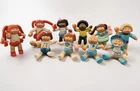 Vintage Cabbage Patch Kids Bendable Mini Dolls Lot of 10 4” PVC Figures