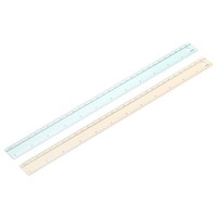 FüR Metal Ruler 12 Zoll/30Cm, 2 StüCk Aluminium Lineal Doppelskala GrüN/Gelb
