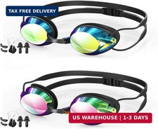 Swim Goggles, 2-Pack Anti Fog Swimming Goggles for Adult Youth Men Women