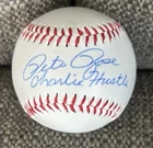 Pete Rose Signed Baseball With Coa Inscription