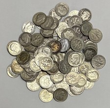 Roosevelt Silver Dime Culls Dirty Worn or damaged 90% Silver 1946-1964 PDS