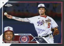 CJ Abrams 2023 Topps Chrome #185 Washington Nationals