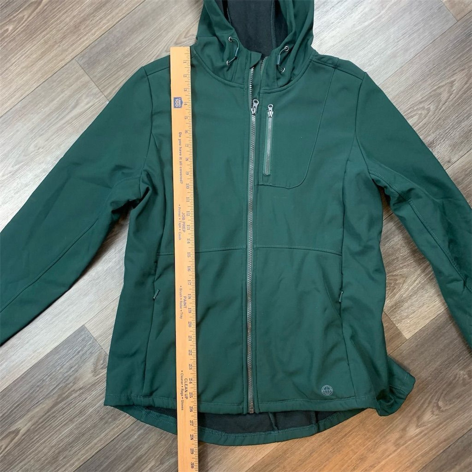 Mondetta Women's Softshell Jacket Large Green Hoo… - image 4