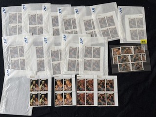 Aitutaki 1986 Christmas Papal Visit MNH Blocks of 4 Sets x 14 Cat £900
