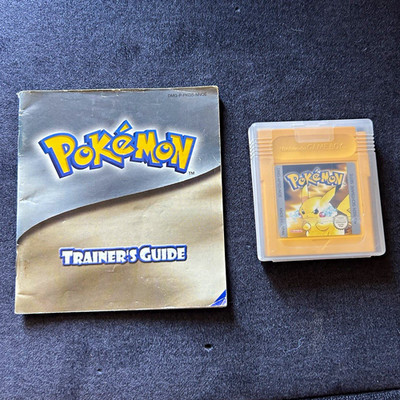 Pokémon Gelbe Edition Nintendo Game Boy (1999) mit Trainer s Guide funktioniert