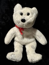 TY Jingle Beanies FLAKY The Bear 5” Ty Beanie Babies Ornament Vintage Plush