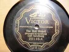 1926 Political Folk FARM CARL SANDBURG POET THE BOLL WEEVIL Negro SPIRITUAL