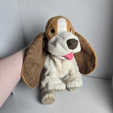 Folkmanis Basset Hound Puppy Dog Full Body Hand Puppet Soft Plush Toy 15"