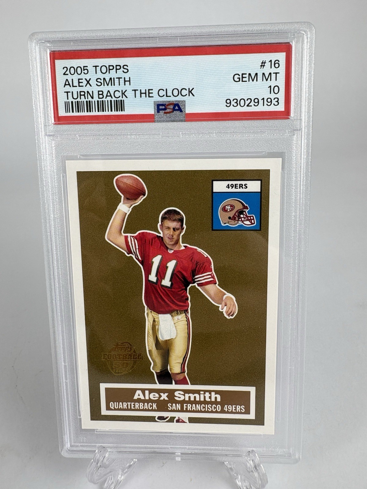 Alex Smith Topps Turn Back the Clock #16 Base