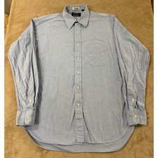 Vintage Gitman Bros Patrick James Shirt Mens Size 15.5/35 Light Blue Long Sleeve