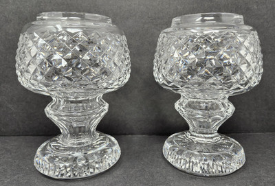Vintage Waterford Crystal PAIR of Vases Made In Ireland