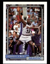 1992 TOPPS #362 SHAQUILLE O'NEAL RC MAGIC