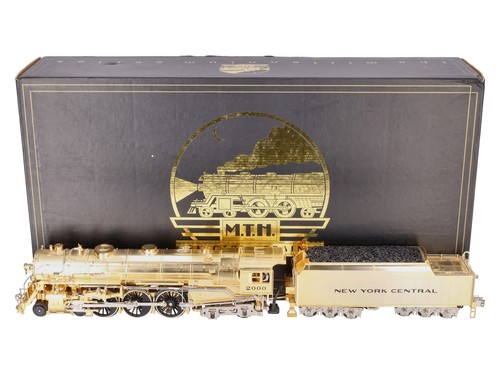 MTH 20-3040-1 O NYC Chapado en Oro Millennium J-1e Hudson Steam Loco & Tender con PS1 | Zustand: Used