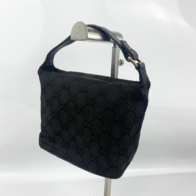 バッグ GUCCI GG PATTERN LOGO CANVAS MINI POUCH GUCCI GG pattern accessory pouch mini bag canvas leather 31a | eBay