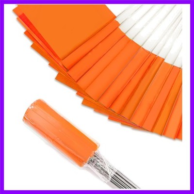 50Pack Marking Flags Orange Marker Flags - 15X4X5 Inch Lawn Flags Landscap