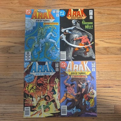 DC Comics Arak Son of Thunder 1982 Comic Book Lot Set of 4 Issues
