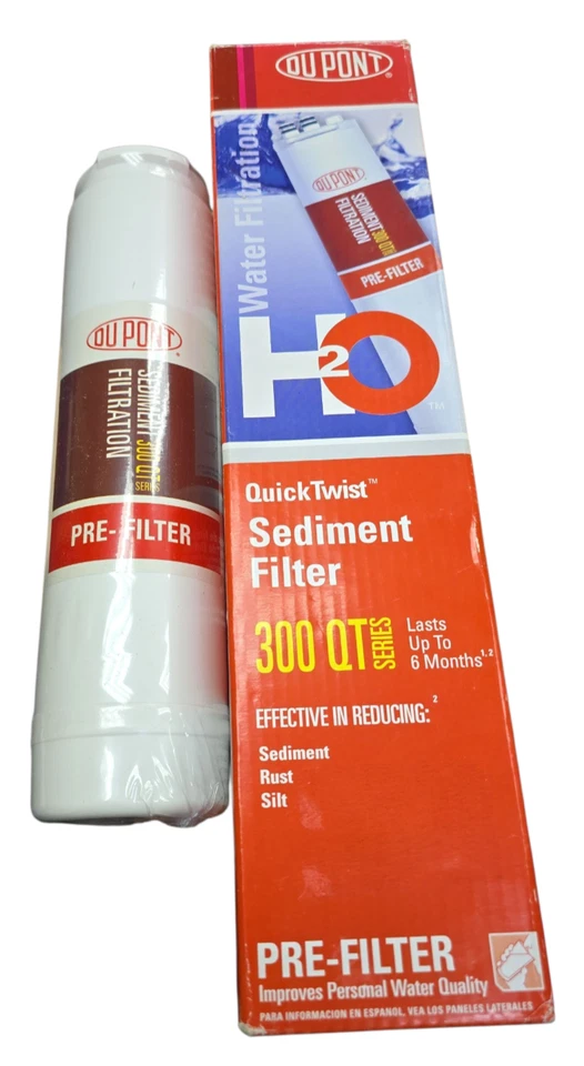 Подлинный фильтр для воды DuPont QuickTwist осадок серия 300 кварт WFQTC3001 запечатанный - Изображение 2 из 4