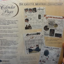 CREATIVE MEMORIES Calendar 12 x 12 refill pages NIP 6 Sheets/12 Pages 2004