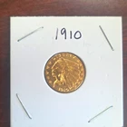 1910 $2.50 Indian Head Quarter Eagle Gold Coin, Business Strike P KM#35