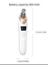 Diamond Microdermabrasion LED Display USB Rechargeable 5 Suction Heads 3 Speeds