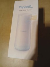 Papablic Portable Bottle Warmer for Travel Fast Heating, Built-in Sterilizer,
